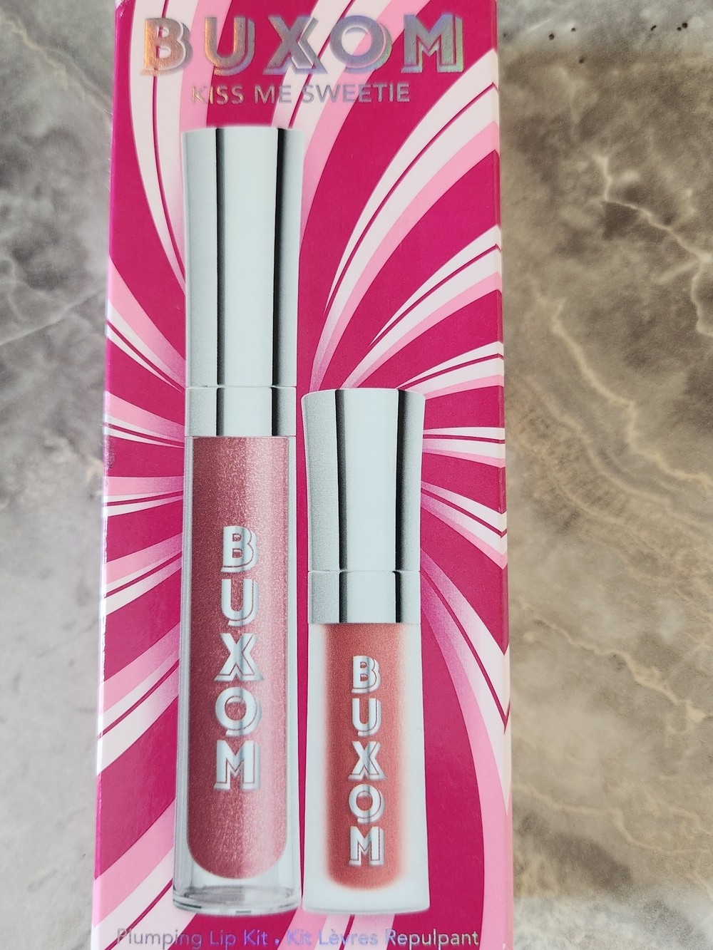 Buxom Kiss Me Sweetie Plumping Lip Kit - shimmery pink & soft peach